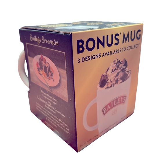 BAILEYS Treat Yourself Fine White Porcelain Coffee Mug With Gold Lettering - Picture 8 of 12